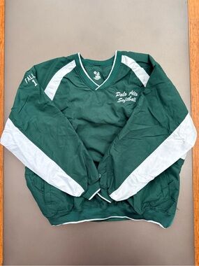 Green & White Palo Alto Softball Pullover - Size Small